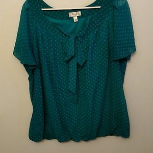Teal blouse by Dress Barn